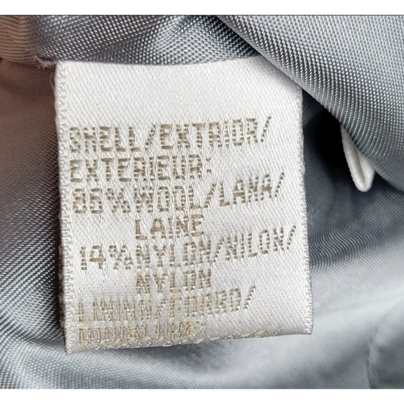 Jones New York Vintage Plaid Wool Blazer Gray Size 14 - Picture 9 of 9